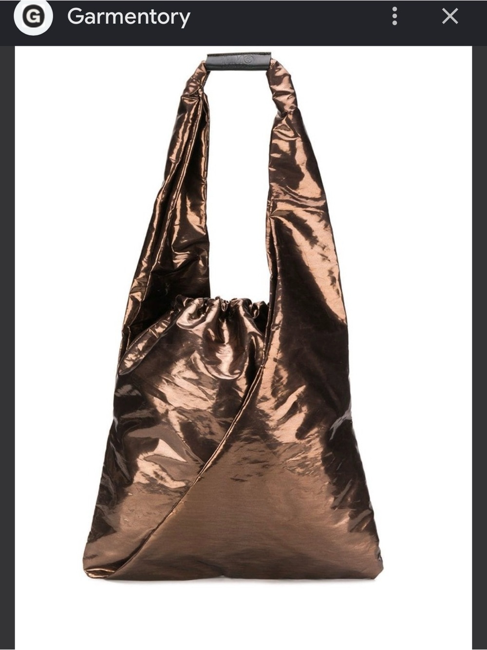 Mm6 by Maison Martin Margiela Tote Bag rare metallic